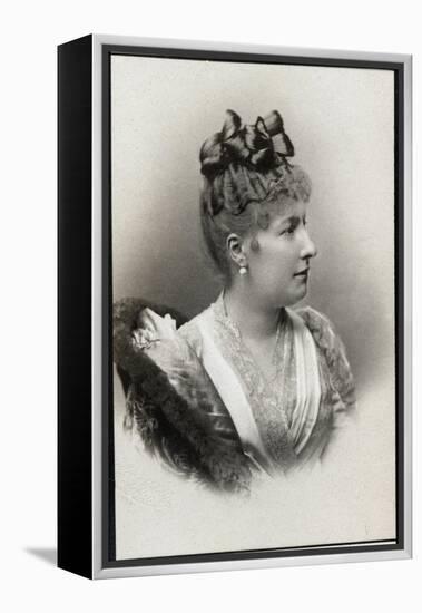 Portrait of Princess Louise Marie of Belgium (1858-1924)-French Photographer-Framed Premier Image Canvas