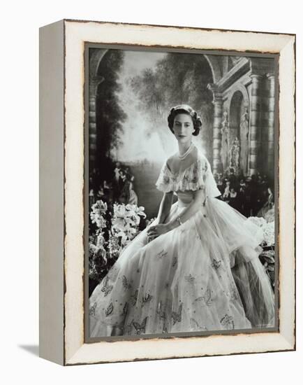 Portrait of Princess Margaret in Ballgown, Countess of Snowdon, 21 August 1930 - 9 February 2002-Cecil Beaton-Framed Premier Image Canvas