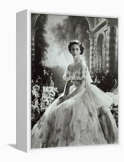 Portrait of Princess Margaret in Ballgown, Countess of Snowdon, 21 August 1930 - 9 February 2002-Cecil Beaton-Framed Premier Image Canvas