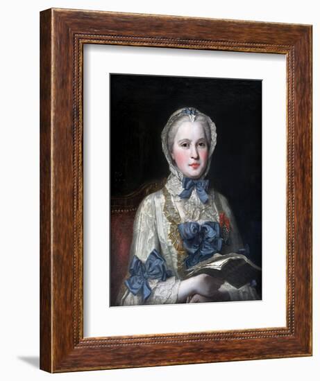 Portrait of Princess Maria Josepha of Saxony-Maurice Quentin de La Tour-Framed Giclee Print