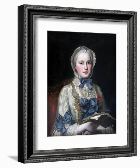 Portrait of Princess Maria Josepha of Saxony-Maurice Quentin de La Tour-Framed Giclee Print