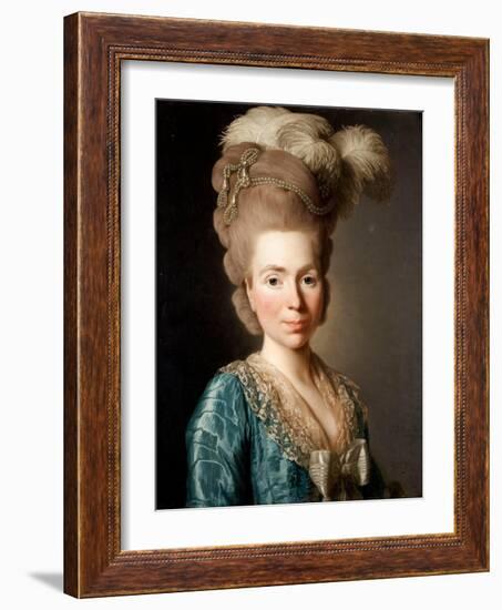 Portrait of Princess Natalya Petrovna Galitzine (1741-183), 1777-Alexander Roslin-Framed Giclee Print