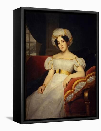 Portrait of Princess Natalya Stepanovna Golitsyna, Née Countess Apraksina (1794-189), 1824-Louis Hersent-Framed Premier Image Canvas