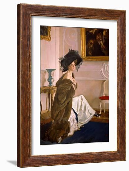 Portrait of Princess Olga Orlova-Valentin Alexandrovich Serov-Framed Giclee Print