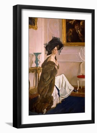 Portrait of Princess Olga Orlova-Valentin Alexandrovich Serov-Framed Giclee Print