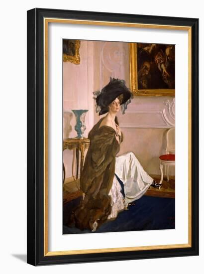 Portrait of Princess Olga Orlova-Valentin Alexandrovich Serov-Framed Giclee Print