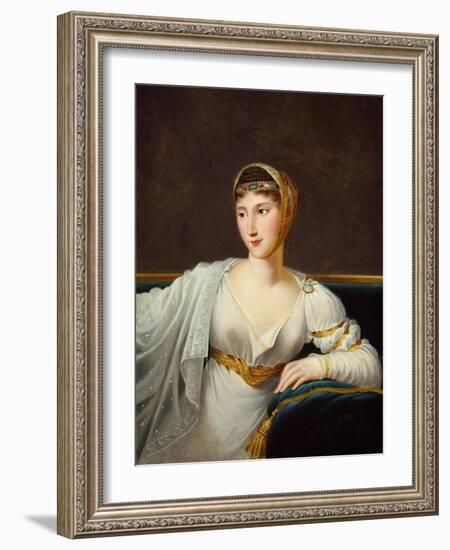 Portrait of Princess Pauline Borghese, Wife of General Leclerc-Robert Lefevre-Framed Giclee Print