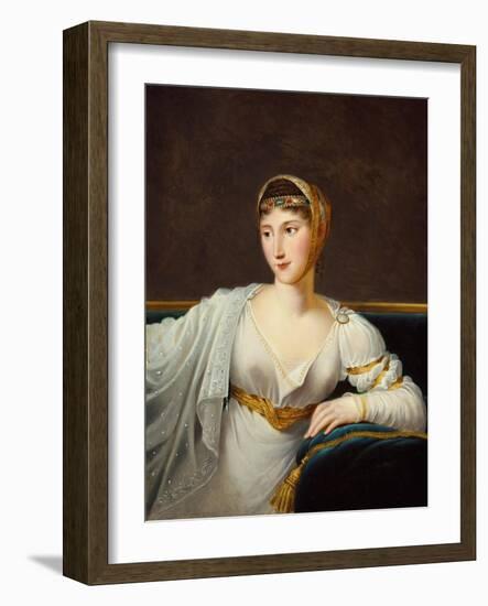 Portrait of Princess Pauline Borghese, Wife of General Leclerc-Robert Lefevre-Framed Giclee Print