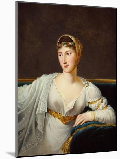 Portrait of Princess Pauline Borghese, Wife of General Leclerc-Robert Lefevre-Mounted Giclee Print