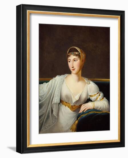 Portrait of Princess Pauline Borghese, Wife of General Leclerc-Robert Lefevre-Framed Giclee Print