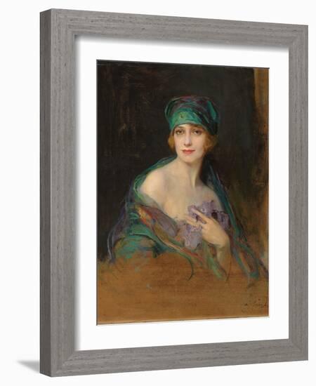 Portrait of Princess Ruspoli, Duchess De Gramont (1888-1976), 1922-Philip Alexius De Laszlo-Framed Giclee Print