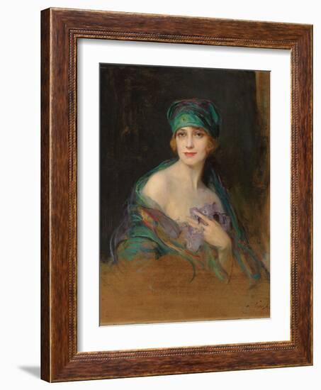 Portrait of Princess Ruspoli, Duchess De Gramont (1888-1976), 1922-Philip Alexius De Laszlo-Framed Giclee Print