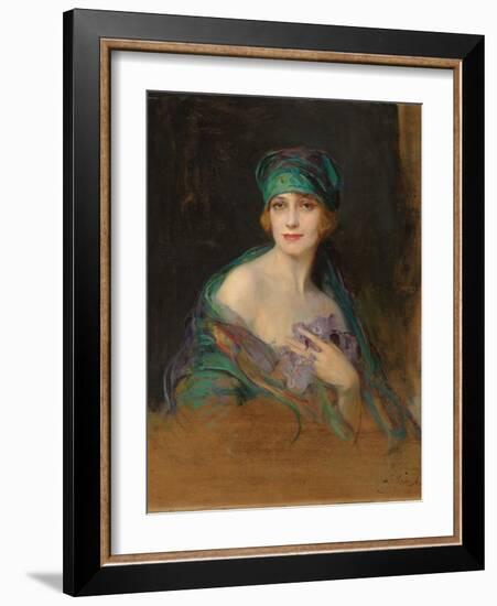 Portrait of Princess Ruspoli, Duchess De Gramont (1888-1976), 1922-Philip Alexius De Laszlo-Framed Giclee Print