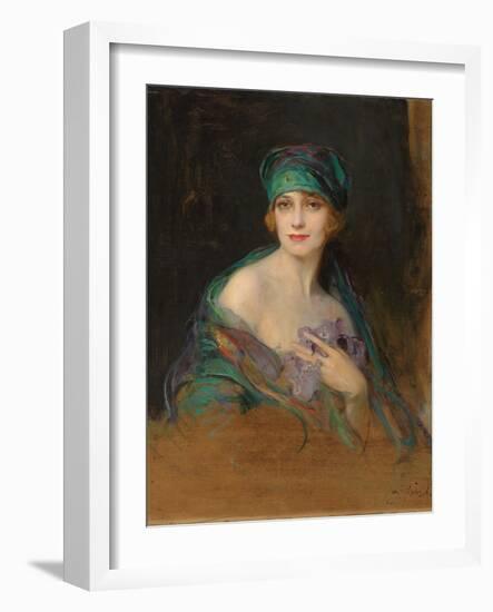 Portrait of Princess Ruspoli, Duchess De Gramont (1888-1976), 1922-Philip Alexius De Laszlo-Framed Giclee Print