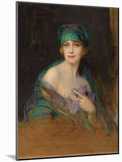 Portrait of Princess Ruspoli, Duchess De Gramont (1888-1976), 1922-Philip Alexius De Laszlo-Mounted Giclee Print