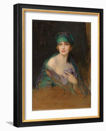 Portrait of Princess Ruspoli, Duchess De Gramont (1888-1976), 1922-Philip Alexius De Laszlo-Framed Giclee Print