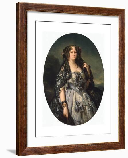 Portrait of Princess Sophia Radziwill, 1864-Franz Xaver Winterhalter-Framed Giclee Print