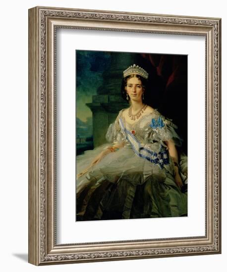 Portrait of Princess Tatiana Alexanrovna Yusupova, 1858-Franz Xaver Winterhalter-Framed Giclee Print