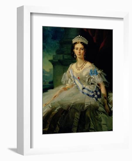 Portrait of Princess Tatiana Alexanrovna Yusupova, 1858-Franz Xaver Winterhalter-Framed Giclee Print