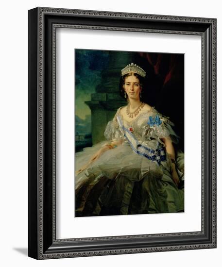 Portrait of Princess Tatiana Alexanrovna Yusupova, 1858-Franz Xaver Winterhalter-Framed Giclee Print