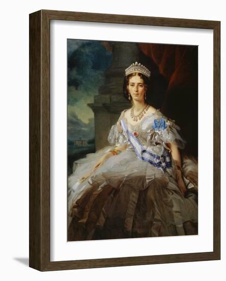 Portrait of Princess Tatiana Yusupova, 1858-Franz Xaver Winterhalter-Framed Giclee Print
