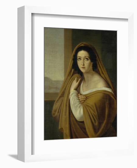 Portrait of Princess Yevdokia (Avdoty) Ivanovna Golitsyna, Née Izmaylova (1794-189), 1810S-Alexei Yegorovich Yegorov-Framed Giclee Print