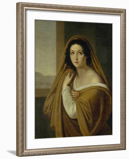 Portrait of Princess Yevdokia (Avdoty) Ivanovna Golitsyna, Née Izmaylova (1794-189), 1810S-Alexei Yegorovich Yegorov-Framed Giclee Print