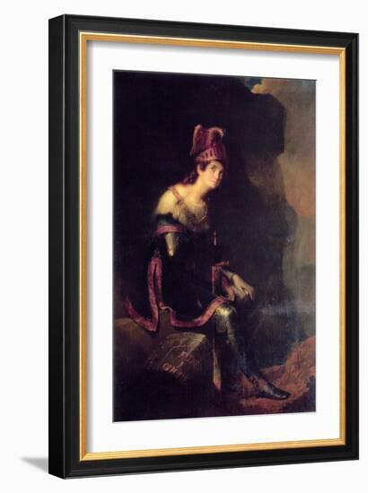 Portrait of Princess Zinaida Alexandrovna Volkonskaya (1792-186) in the Habit of Tancred-Fyodor Antonovich Bruni-Framed Giclee Print