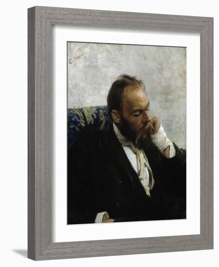 Portrait of Professor Ivanov-Ilya Yefimovich Repin-Framed Giclee Print