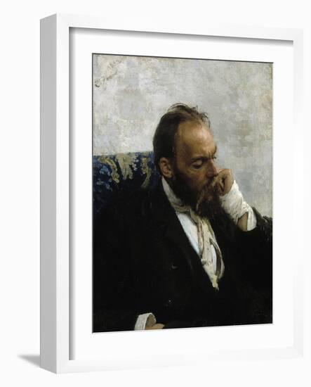 Portrait of Professor Ivanov-Ilya Yefimovich Repin-Framed Giclee Print