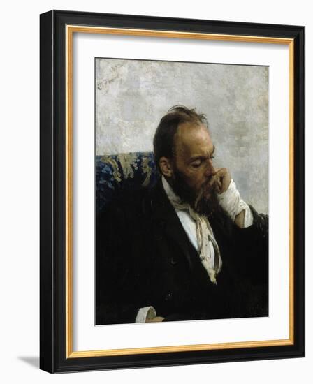 Portrait of Professor Ivanov-Ilya Yefimovich Repin-Framed Giclee Print