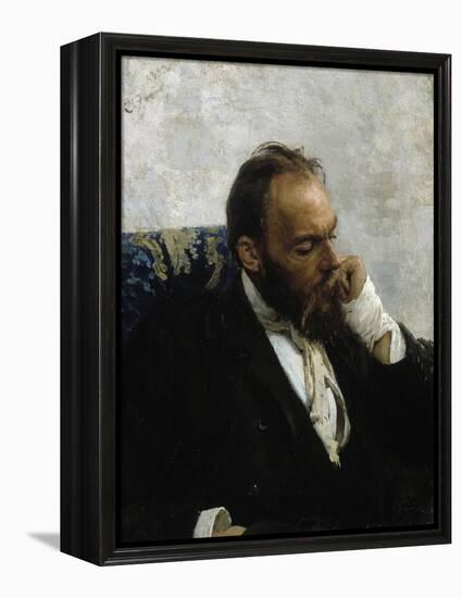 Portrait of Professor Ivanov-Ilya Yefimovich Repin-Framed Premier Image Canvas