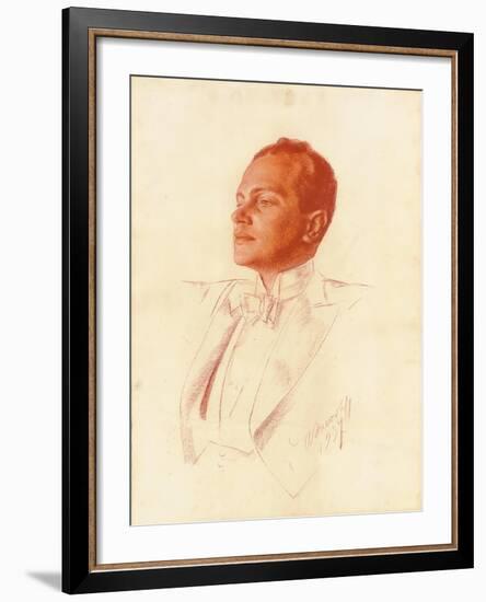 Portrait of Prokofiev, 1937-Alexander Yakovlev-Framed Giclee Print