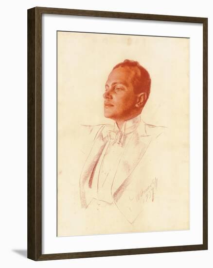 Portrait of Prokofiev, 1937-Alexander Yakovlev-Framed Giclee Print