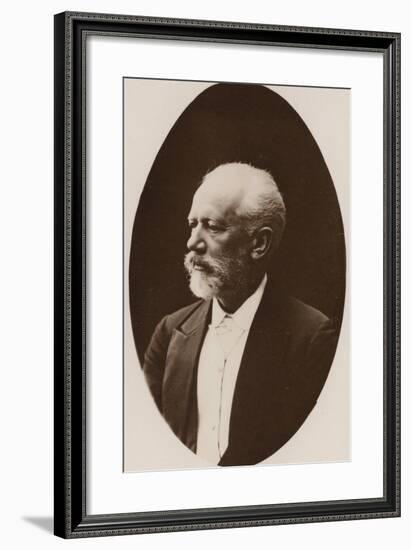 Portrait of Pyotr Ilyich Tchaikovsky-null-Framed Photographic Print