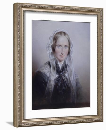 Portrait of Queen Adelaide, 1859-Edmund Thomas Parris-Framed Giclee Print