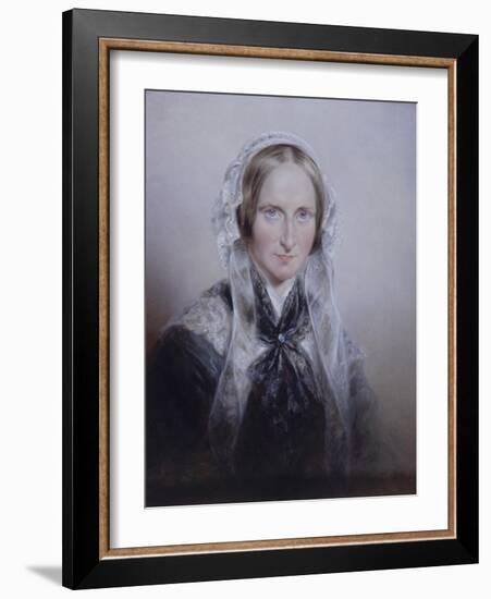 Portrait of Queen Adelaide, 1859-Edmund Thomas Parris-Framed Giclee Print