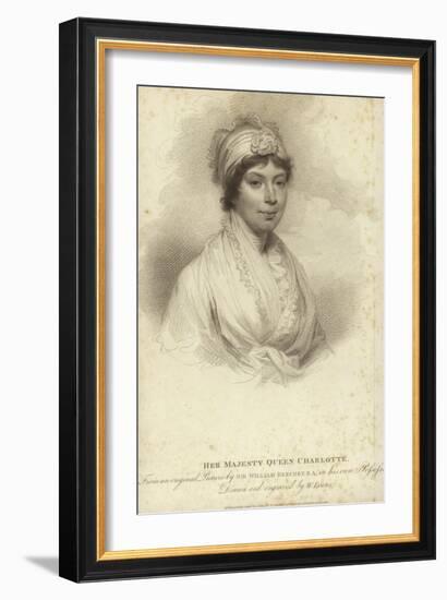 Portrait of Queen Charlotte-Sir William Beechey-Framed Giclee Print