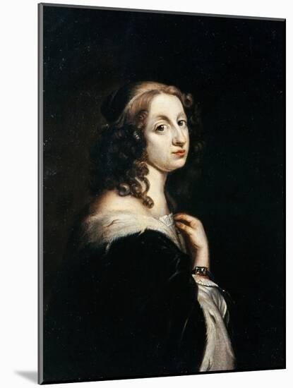 Portrait of Queen Christina of Sweden (1626-168), C. 1650-David Beck-Mounted Giclee Print