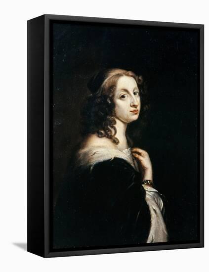 Portrait of Queen Christina of Sweden (1626-168), C. 1650-David Beck-Framed Premier Image Canvas