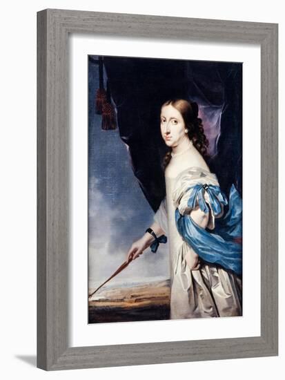 Portrait of Queen Christina of Sweden, 1661-Abraham Wuchters-Framed Giclee Print