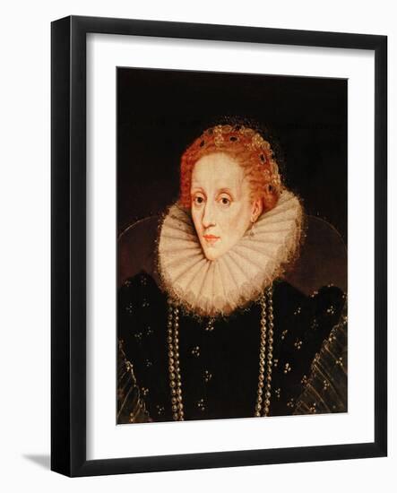 Portrait of Queen Elizabeth I (1533-1603)-Marcus Gheeraerts-Framed Giclee Print