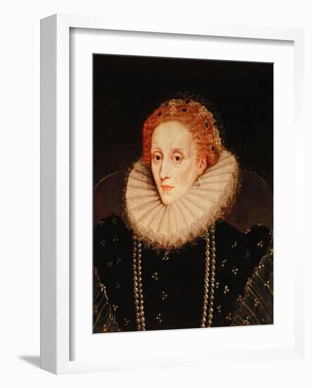 Portrait of Queen Elizabeth I (1533-1603)-Marcus Gheeraerts-Framed Giclee Print