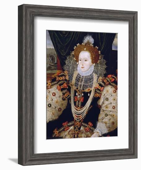 Portrait of Queen Elizabeth I of England (The Armada Portrait)-null-Framed Giclee Print