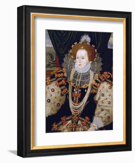 Portrait of Queen Elizabeth I of England (The Armada Portrait)-null-Framed Giclee Print