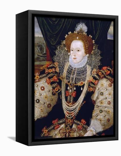 Portrait of Queen Elizabeth I of England (The Armada Portrait)-null-Framed Premier Image Canvas