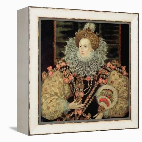 Portrait of Queen Elizabeth I - the Armada Portrait-George Gower-Framed Premier Image Canvas