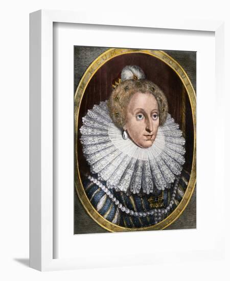 Portrait of Queen Elizabeth I--Framed Giclee Print