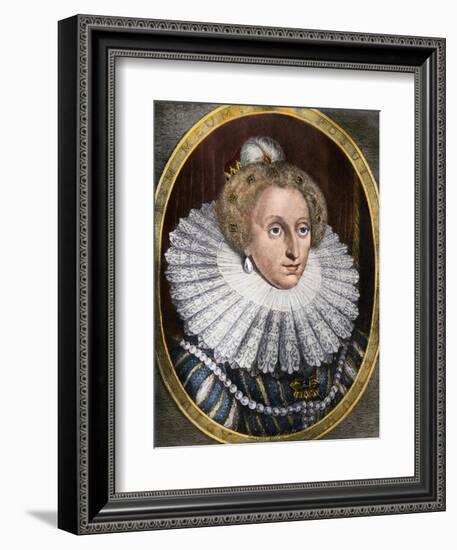 Portrait of Queen Elizabeth I--Framed Giclee Print