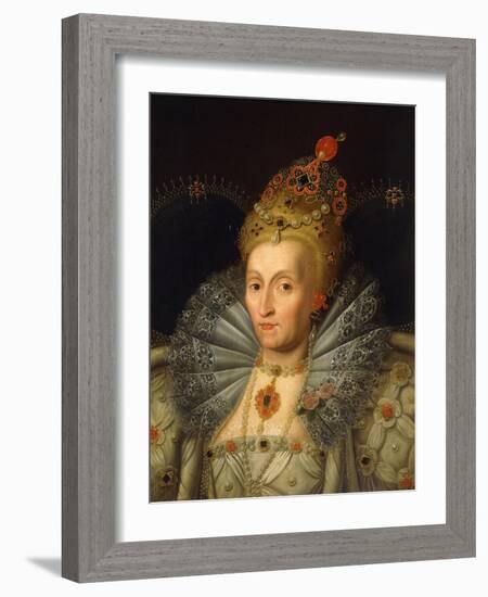 Portrait of Queen Elizabeth I-Marcus Gheeraerts-Framed Giclee Print